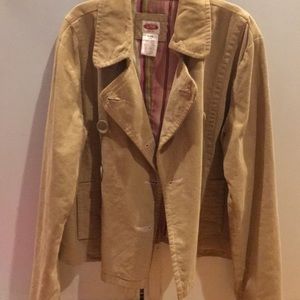Women’s beige corduroy jacket size Xlarge